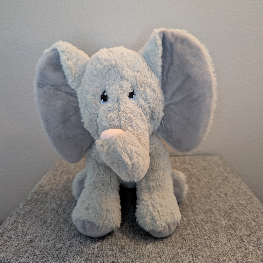 Noah's Ark Animal Workshop Adorable Gray Elephant Plush